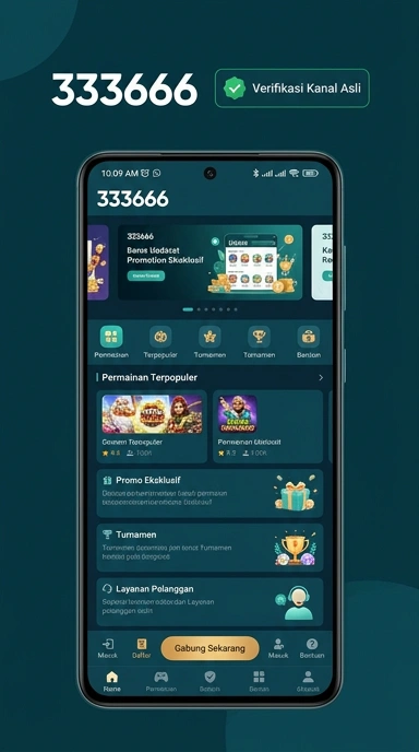 Tampilan kanal resmi 333666