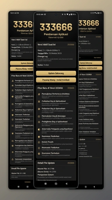Tampilan riwayat versi 333666
