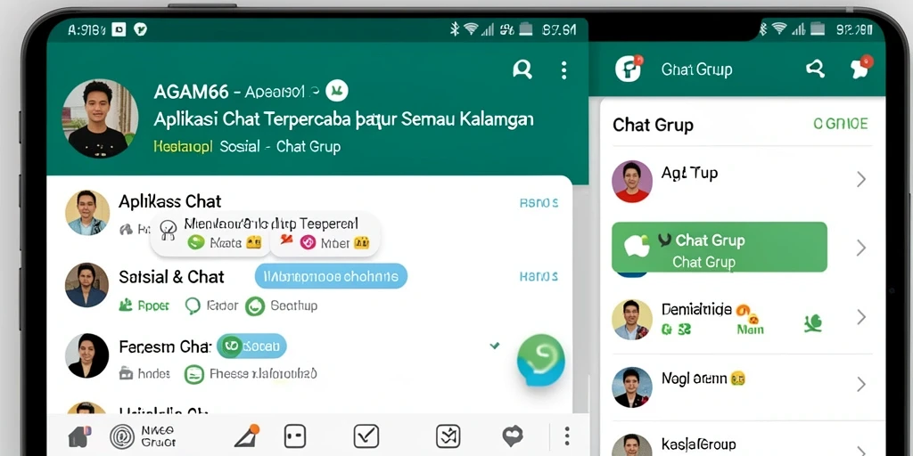 Antarmuka AGAM66 yang ramah pengguna untuk Chat Grup