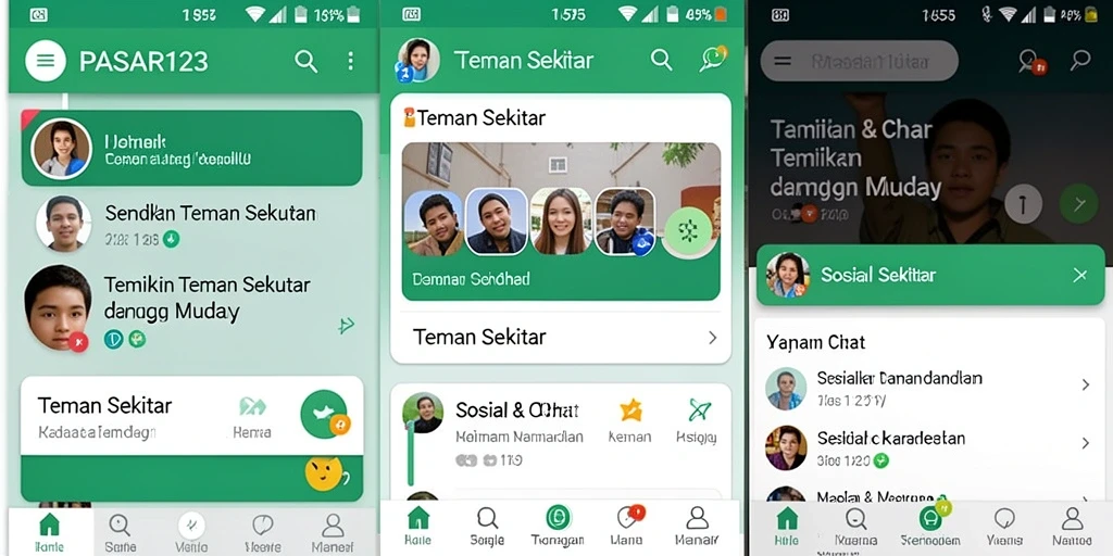 Tampilan antarmuka PASAR123 yang menarik dan interaktif.